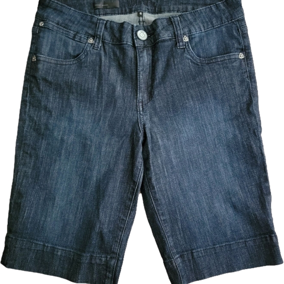 Kut from the Kloth Dark Blue Denim Shorts - Picture 1 of 7